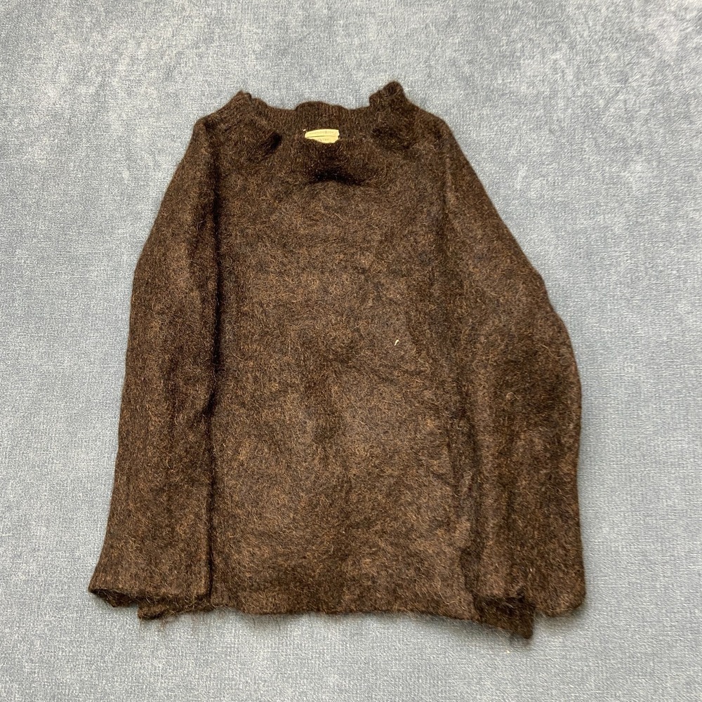 Max Studio Country Sweater Youth Kids Brown Knitted Casual Long Sleeve Pullover